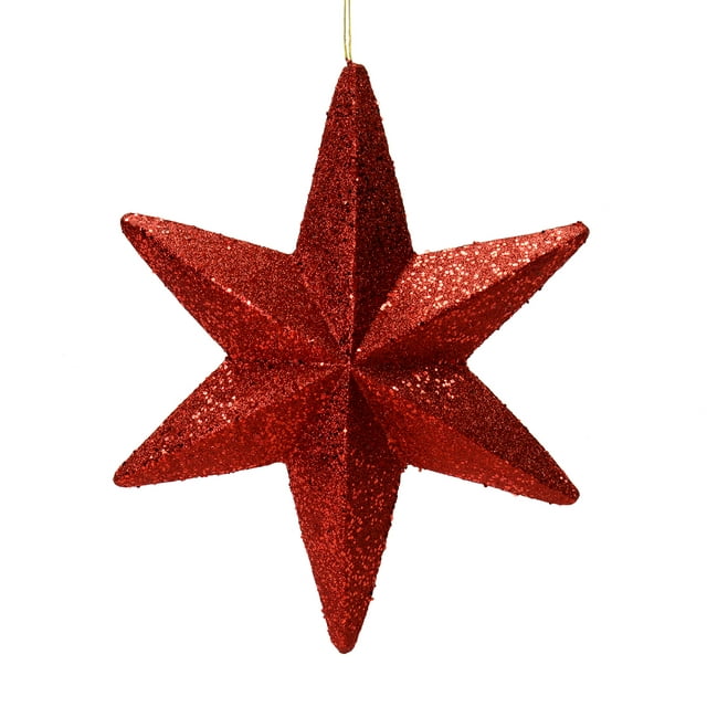 Vickerman 20" Burgundy Glitter Bethlehem Star Christmas Ornament