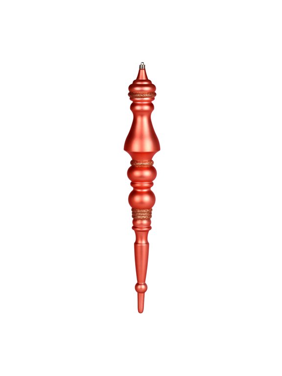 20" Coral Matte Finial