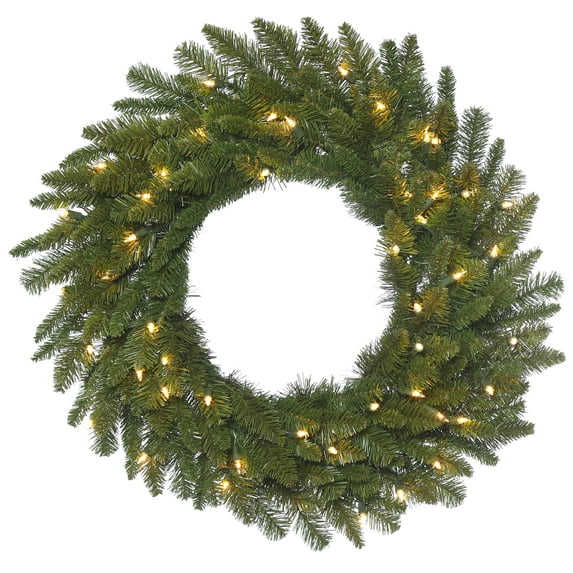 Vickerman 20" Durango Spruce Artificial Christmas Wreath, Clear Dura-lit Incandescent Lights