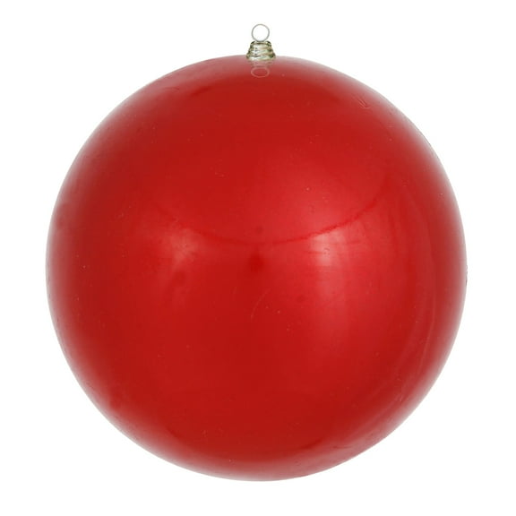 Vickerman 20" Giant Red Ornament. It measures 20 inches in diameter and is made with shatterproof plastic which is resistant to Breaking. UV Resistent Coating.