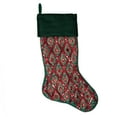 thumbnail image 1 of Vickerman 20" Green/Red Sequin Pattern Christmas Stocking., 1 of 2