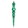 thumbnail image 1 of Vickerman 20" Seafoam Green Matte Finial 1/Bag. This ornament features a drilled cap with looped wire to ensure that decorating is a breeze. This ornament is made with shatterproof plastic to reduce t, 1 of 1