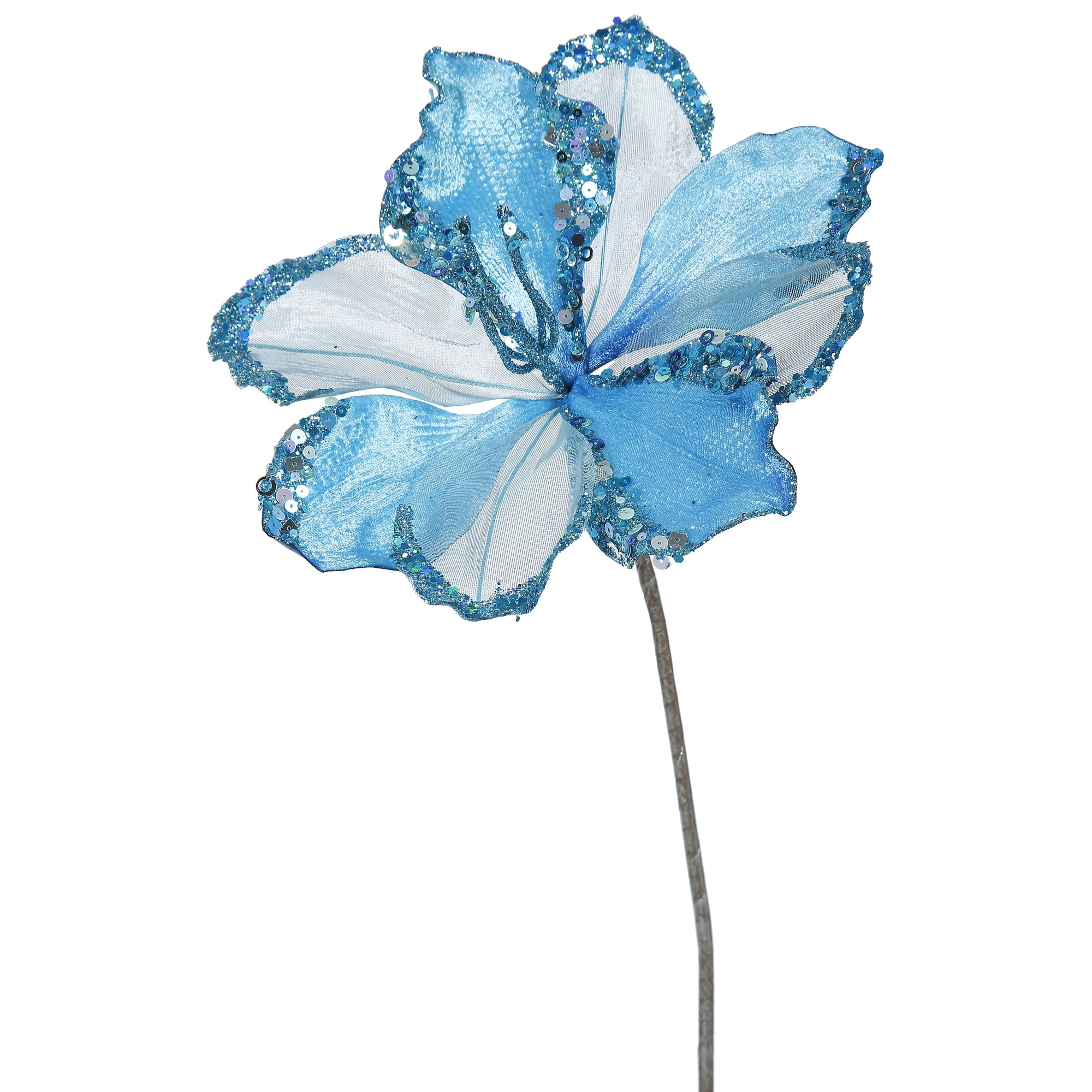 Vickerman 20" Sky Blue Amaryllis, 9" Flower 3/Bag