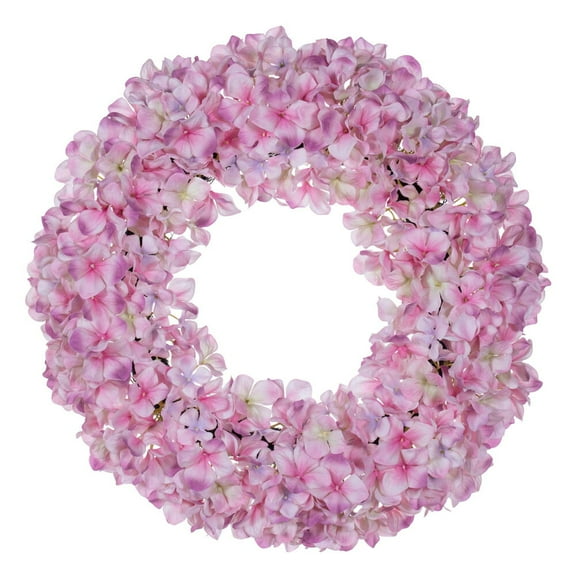 20" Real Touch Lt Pink Hydrangea Wreath