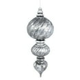 thumbnail image 1 of Vickerman 21" Antique Silver Finial 1/Bx Finial Ornament, 1 of 2