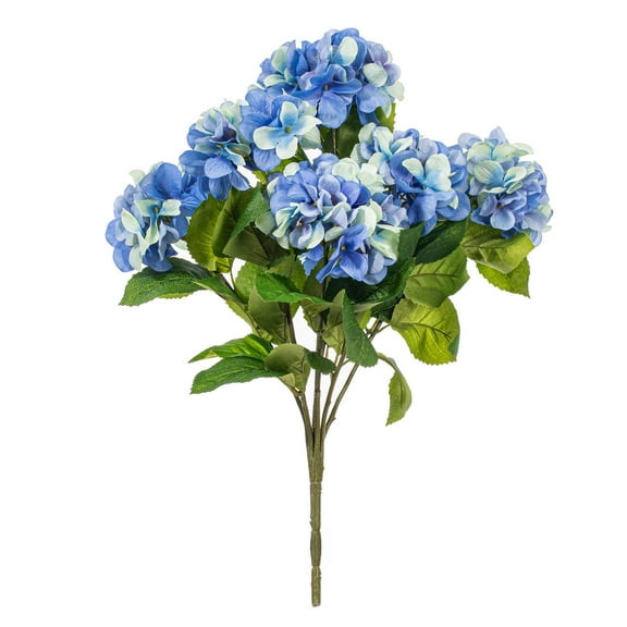 Vickerman 21" Artificial Blue Hydrangea Bush.
