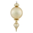 thumbnail image 1 of Vickerman 21" Gold UV-Resistant Matte Gloss Ball Finial Ornament, 1 of 2