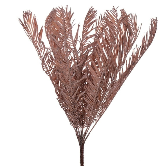 Vickerman 21" Light Brown Artificial Dry Sago Palm Bush. Artificial item.