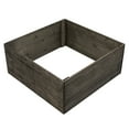 thumbnail image 1 of Vickerman 21" x 9" Gray Square Wooden Knock down Tree Collar, 1 of 6
