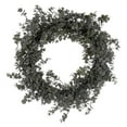 thumbnail image 1 of Vickerman 22" Artificial Green Gray Eucalyptus Wreath, PE, 1 of 4