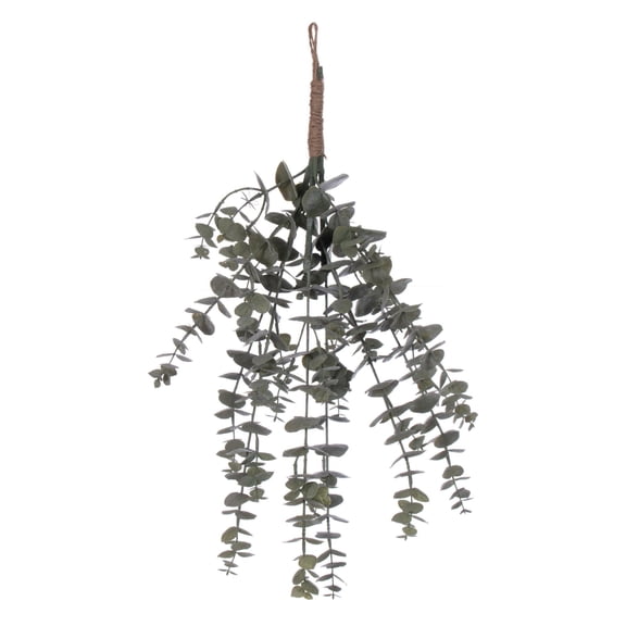 Vickerman 22" Artificial Green Gray Eucalyptus Bundle With Jute Hanger. 2 Bundles In A Bag.