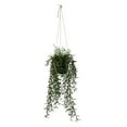 thumbnail image 1 of Vickerman 22" Artificial Green Plastic Grass, Hanging Pot., 1 of 2
