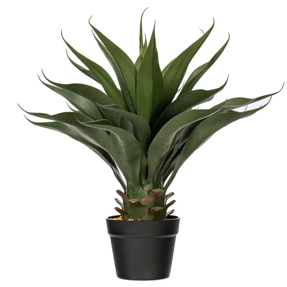 Vickerman 22" Artificial Green Potted Aloe Vera.