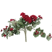 Vickerman 22" Artificial Red Hanging Geranium Bush