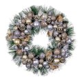 thumbnail image 1 of Vickerman 22" Champagne Deco Wreath, 1 of 2