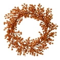 thumbnail image 1 of Vickerman 22" Copper Glitter Berry Artificial Christmas Wreath, Unlit, 1 of 1