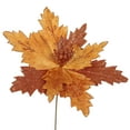 thumbnail image 1 of Vickerman 22" Copper Poinsettia Artificial Christmas Flower, 6 per Bag, 1 of 2