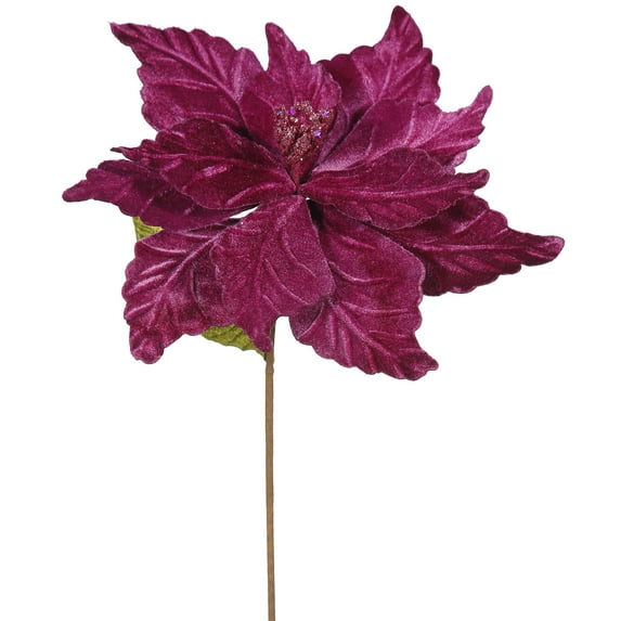 Vickerman 22" Mauve Poinsettia Artificial Christmas Flower, 6 per Bag