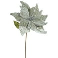 thumbnail image 1 of Vickerman 22" Pewter Poinsettia Artificial Christmas Flower, 6 per Bag, 1 of 3