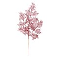 thumbnail image 1 of Vickerman 22" Pink Glitter Lace Holly Leaf Artificial Christmas Spray. Includes 12 sprays per pack., 1 of 3