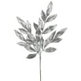 thumbnail image 1 of Vickerman 22" Silver Glitter Bay Leaf Artificial Christmas Spray. Includes 12 sprays per pack, 1 of 2