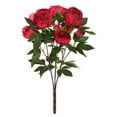 thumbnail image 1 of Vickerman 23" Artificial Red Peony Bush., 1 of 8