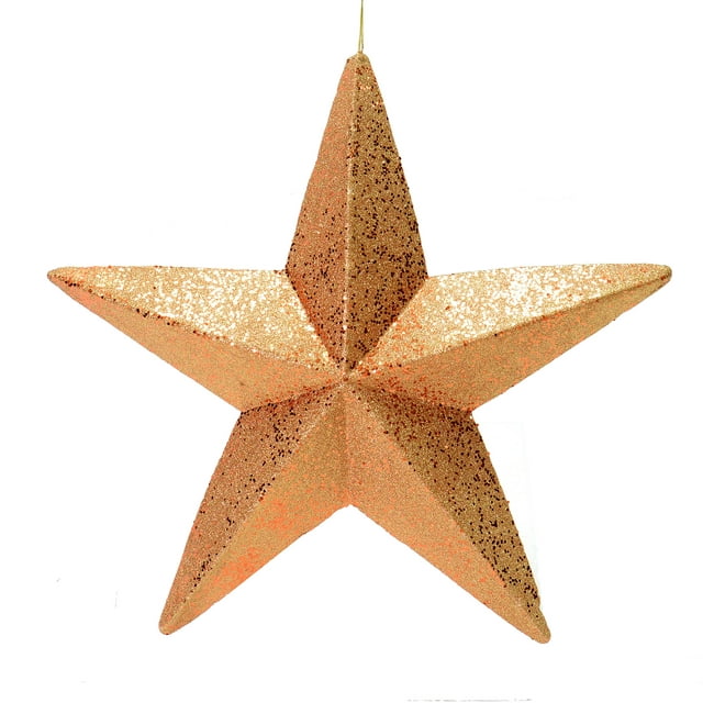 Vickerman 23" Rose Gold Glitter Star Christmas Ornament