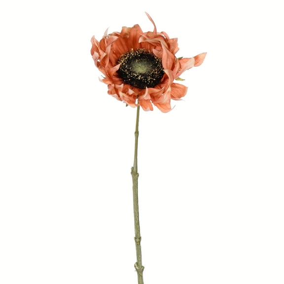 Vickerman 24" Artificial Brown Sunflower Stem, Set of 4