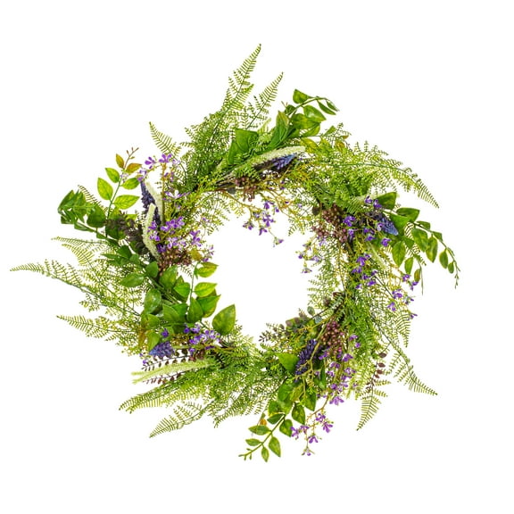 Vickerman 24" Artificial Green Maytime Wreath.