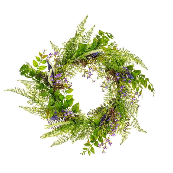 Vickerman 24" Artificial Green Maytime Wreath.