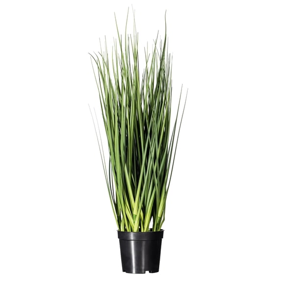 Vickerman 24" Artificial Potted Extra Full Green Grass.