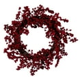 thumbnail image 1 of Vickerman 24" Artificial Red Outdoor Weather Resistant Berry Christmas Wreath, Unlit, 1 of 6