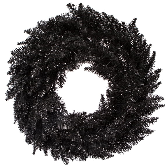 Vickerman 24" Black Fir Artificial Christmas Wreath, Unlit