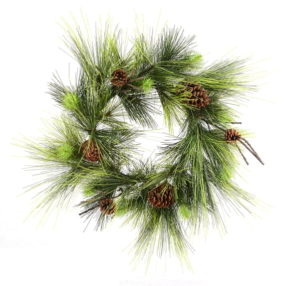 Vickerman 24" Boulder Pine Artificial Christmas Wreath, Unlit