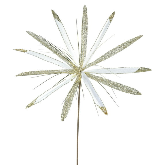 Vickerman 24" Cream Velvet Papyrus Artificial Christmas Pick, 3 per Bag