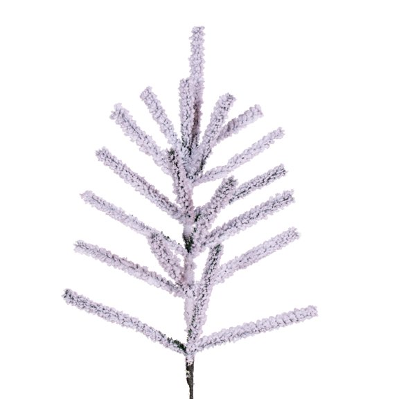 Vickerman 24" Flocked Pistol Pine Spray. Includes 3 pieces per bag.