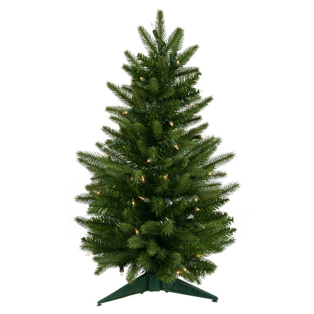 Vickerman 24" Fraser Fir Artificial Christmas Tree, Clear Dura-lit Lights