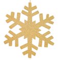thumbnail image 1 of Vickerman 24" Gold Glitter Snowflake Christmas Ornament, 1 of 2