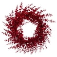 thumbnail image 1 of Vickerman 24" Red Artificial Eucalyptus Glitter Wreath., 1 of 6