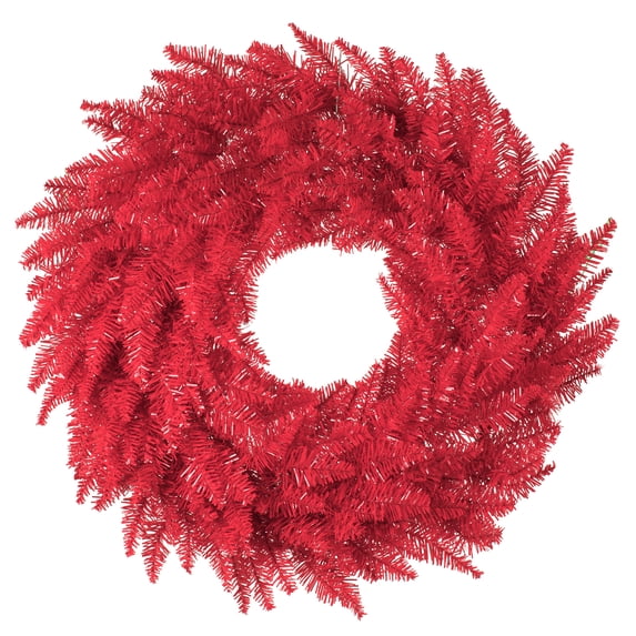 Vickerman 24" Red Fir Artificial Christmas Wreath, Unlit