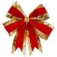 thumbnail image 1 of Vickerman 24" Red with Gold Trim Christmas Bow, 1 of 2