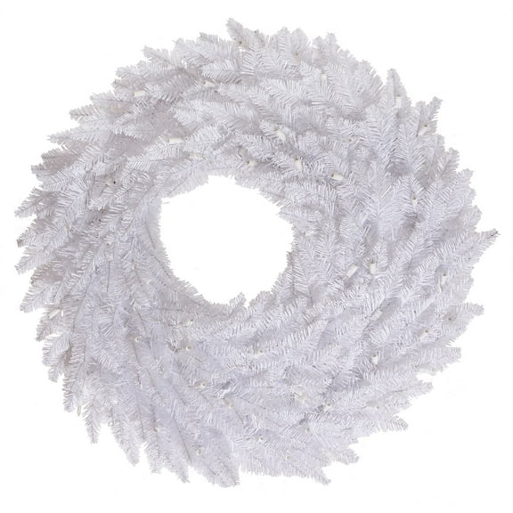 Vickerman 24" White Fir Artificial Christmas Wreath, Unlit