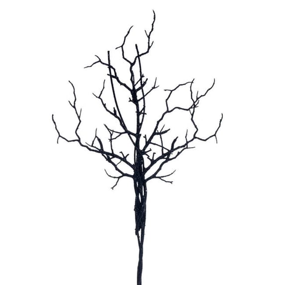 Vickerman RIC230817 24 in. Black Twig Branch - 3 per Bag