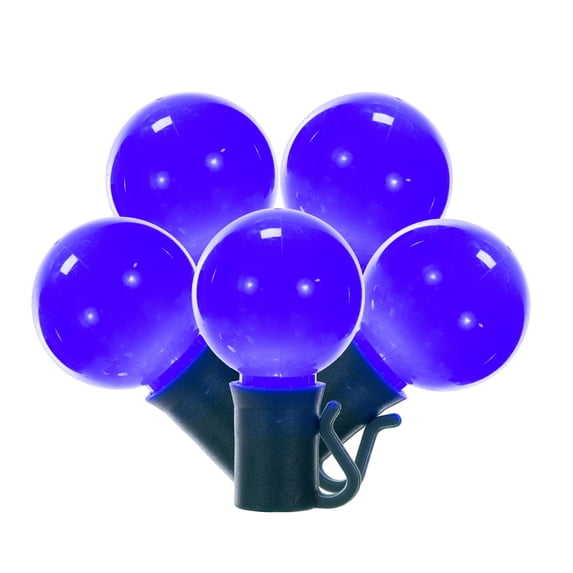 Vickerman 25 Blue G30 LED Light on Green Wire, 16' Christmas Light Strand