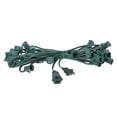 thumbnail image 1 of Vickerman 25' C7 Socket Wire with 25 C7 Sockets on SPT-1, 18 Wire Gauge, Green. 25' Length strand. 12" Socket spacing. 12" Male lead, 6" crimped end. Ability to replace the fuses in sockets., 1 of 2
