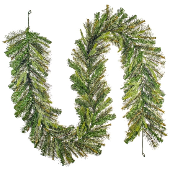 Vickerman 25' Plastic Cashmere Artificial Christmas Garland in Green