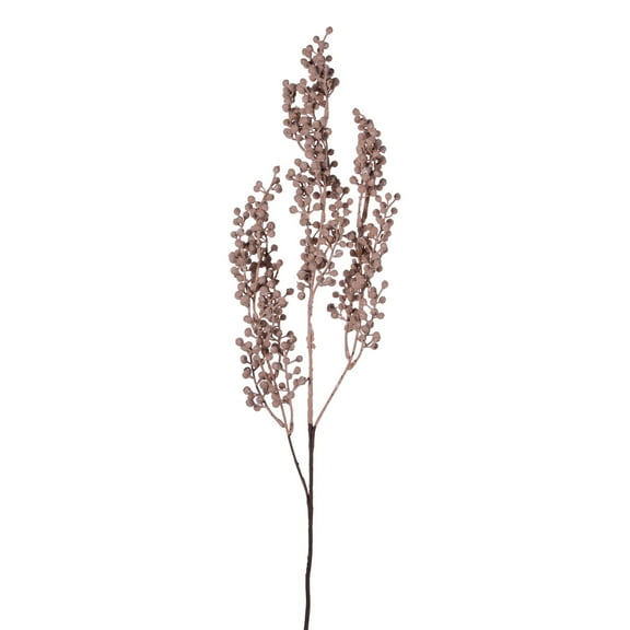 Vickerman 25" Light Brown Artificial Dry Wild Berry Spray, 2 per bag.