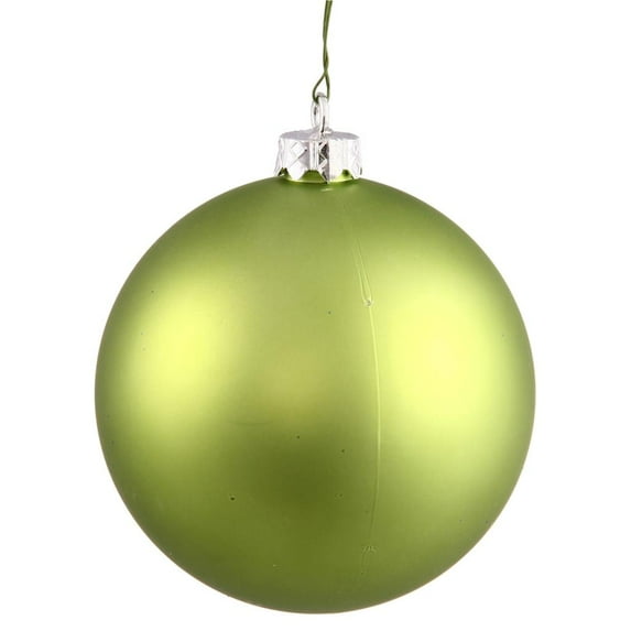 Vickerman 25051 - 4.75" Lime Matte Ball Christmas Tree Ornament (N591213MV)