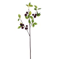 Vickerman 26" Artificial Black Cherry Spray, 2 per bag.