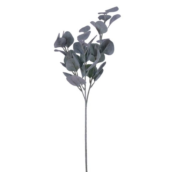 Vickerman 26" Artificial Frosted Green Money Leaf Spray. 3 Sprays In A Bag.